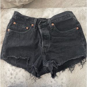 Levi’s 501 Black Jean Shorts